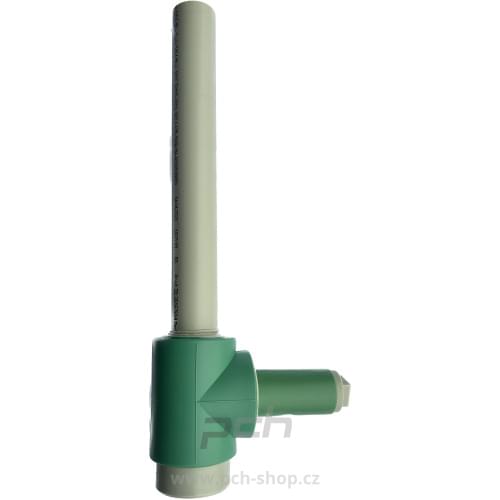 Zpětná klapka s pojistným ventilem 8 bar a trubkou PPR 40 délka 1330 mm